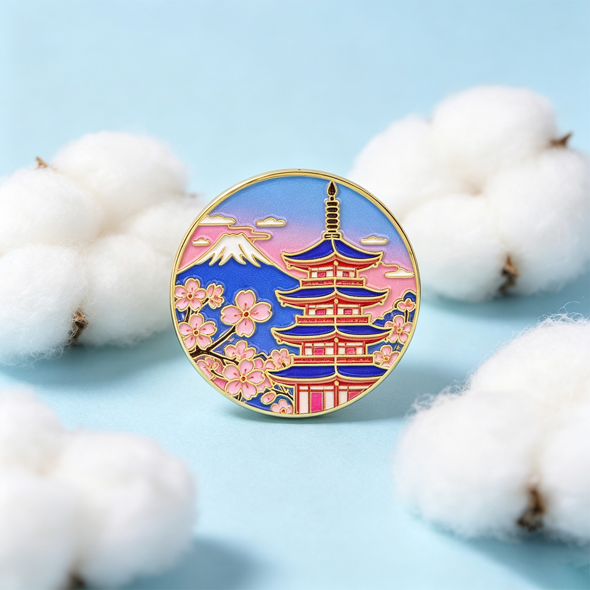 Spilla smaltata con fiori di c - Travel Accessories Jewelry recensione e prezzo