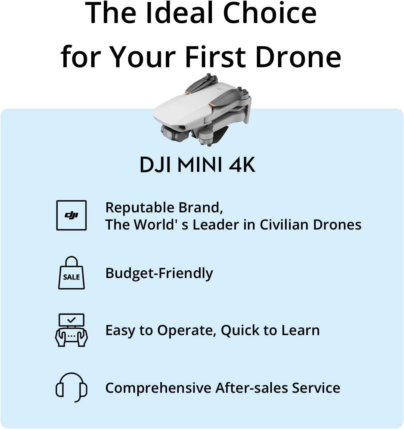 Drone DJI Mini 4K con Accessor - Travel Accessories Long Flight recensione e prezzo
